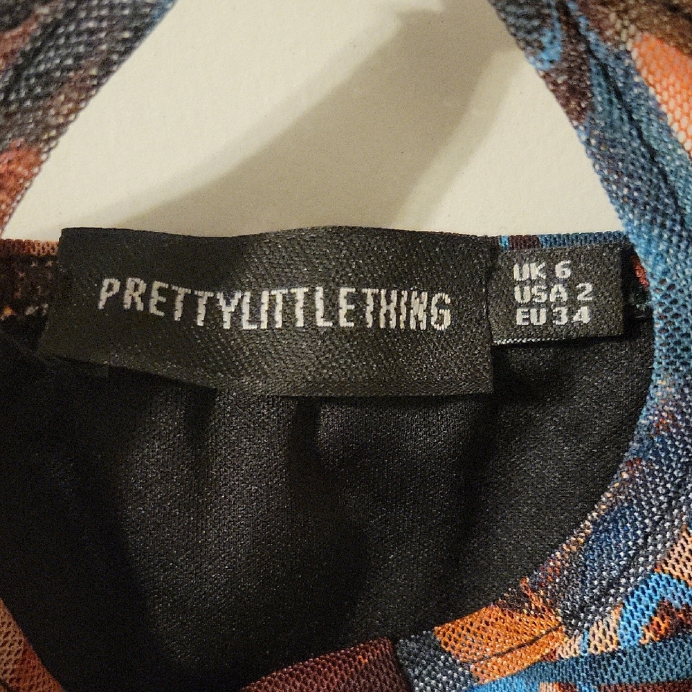 Multicolor Abstract Print Dress - Picture 2 of 5